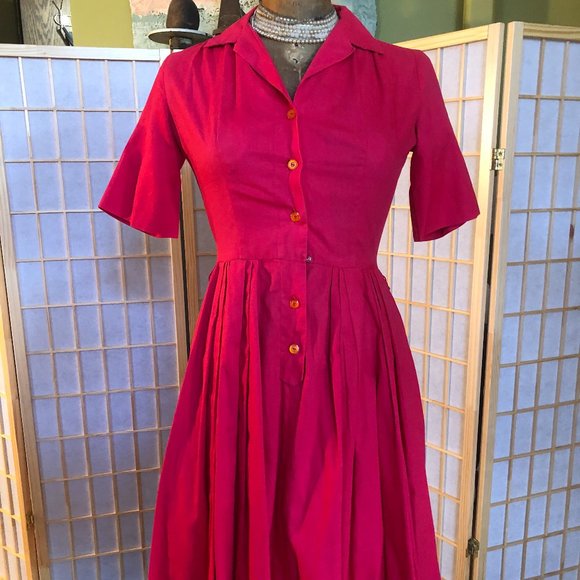 Vintage red dress - Picture 1 of 5